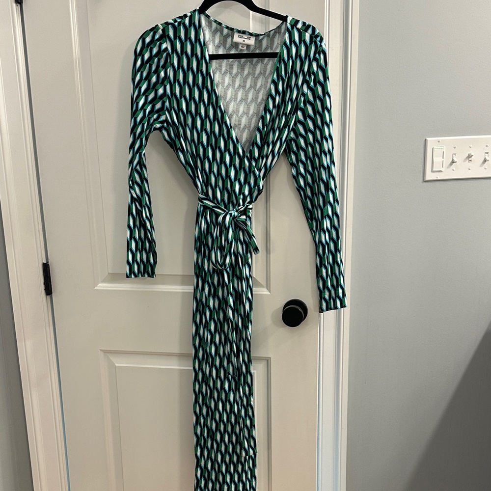 Dvf For Target Geometric Patterned Wrap Dress - image 3